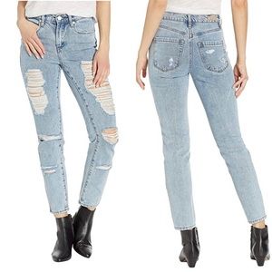 BNWT Blank NYC The Rivington High Rose Taper in Acid Wash 25